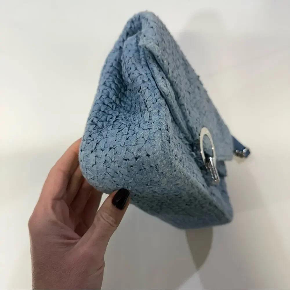 Sandro RAFFIA YZA BAG blue - Picture 3 of 8